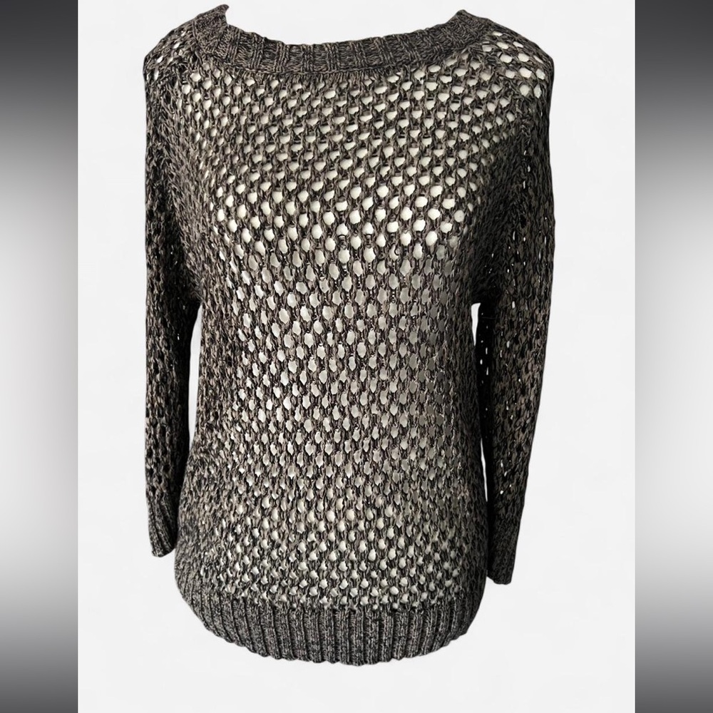 Open-Knit Dark Green Women’s Sweater